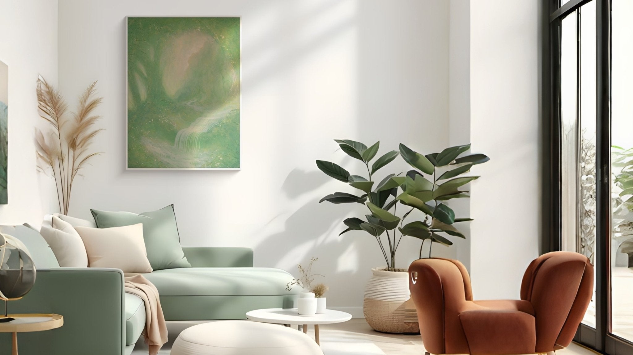 Choosing decorative paintings - including style matching and size