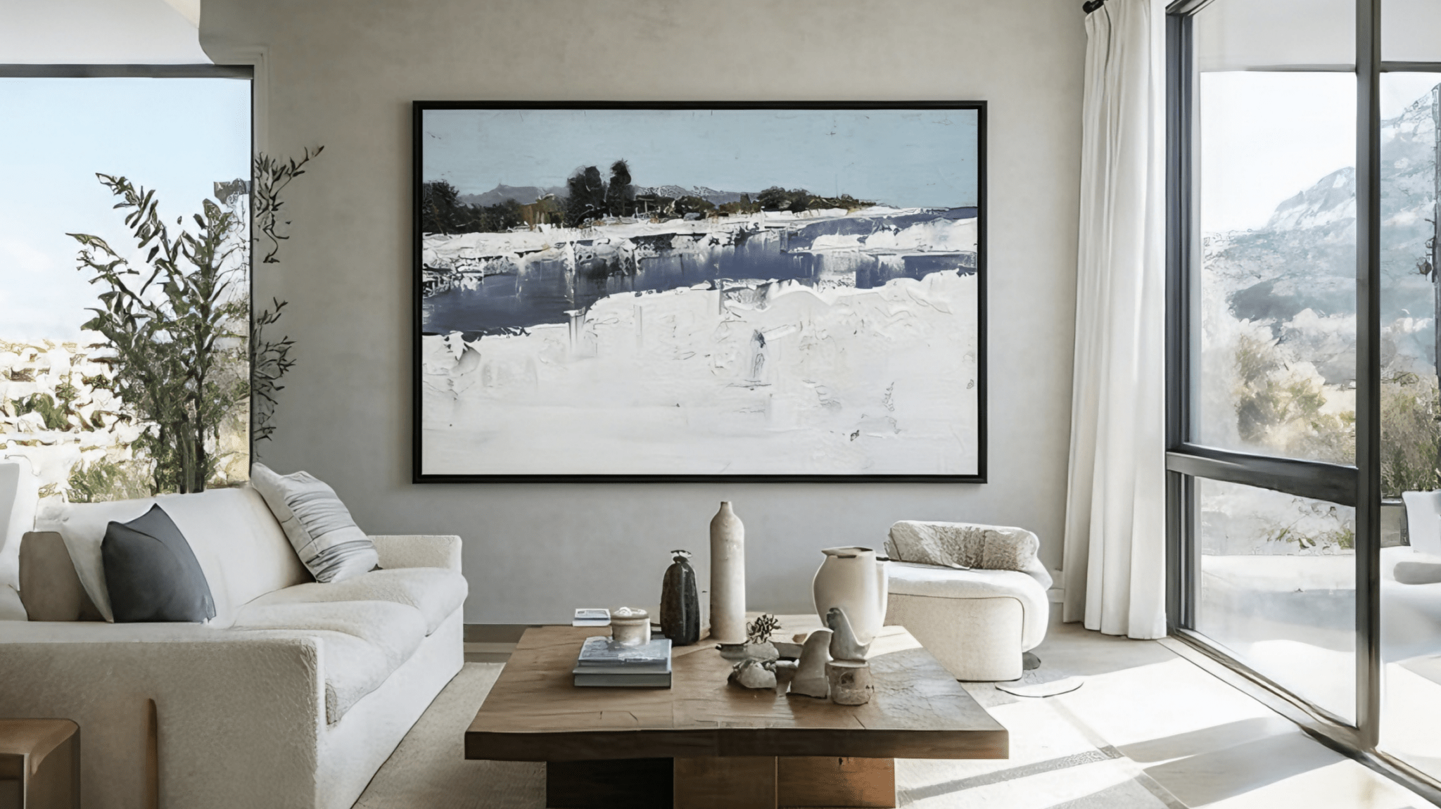2026 Winter Wall Art Guide | Hand-Painted Decor for a Modern Home
