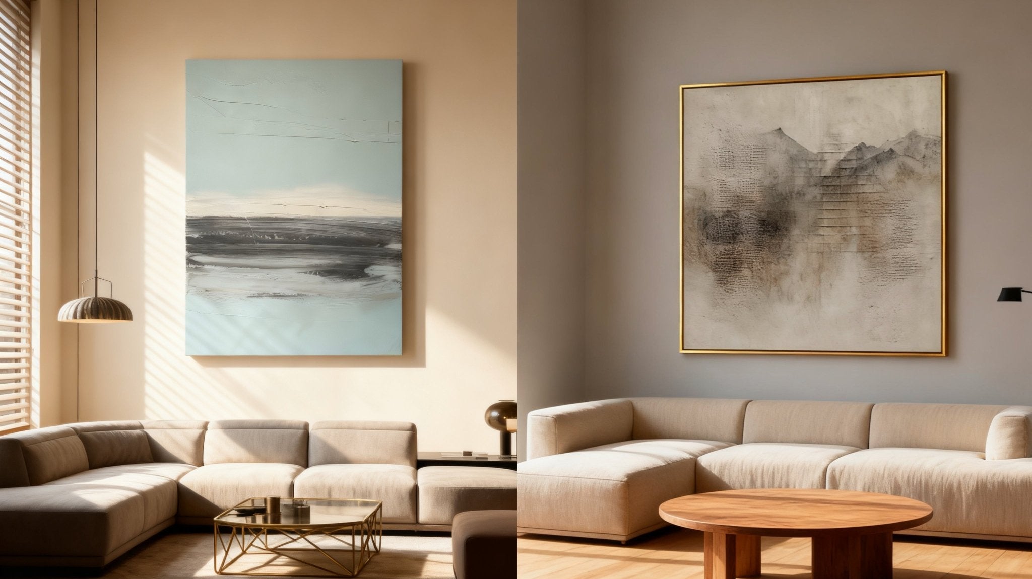 Elevate Your Modern Minimalist Home with Hand-Painted Oil Paintings