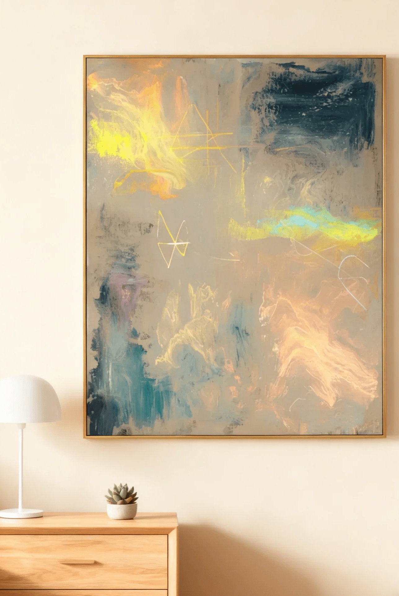 Vertical decorative paintings | Let the walls grow an upward artistic force