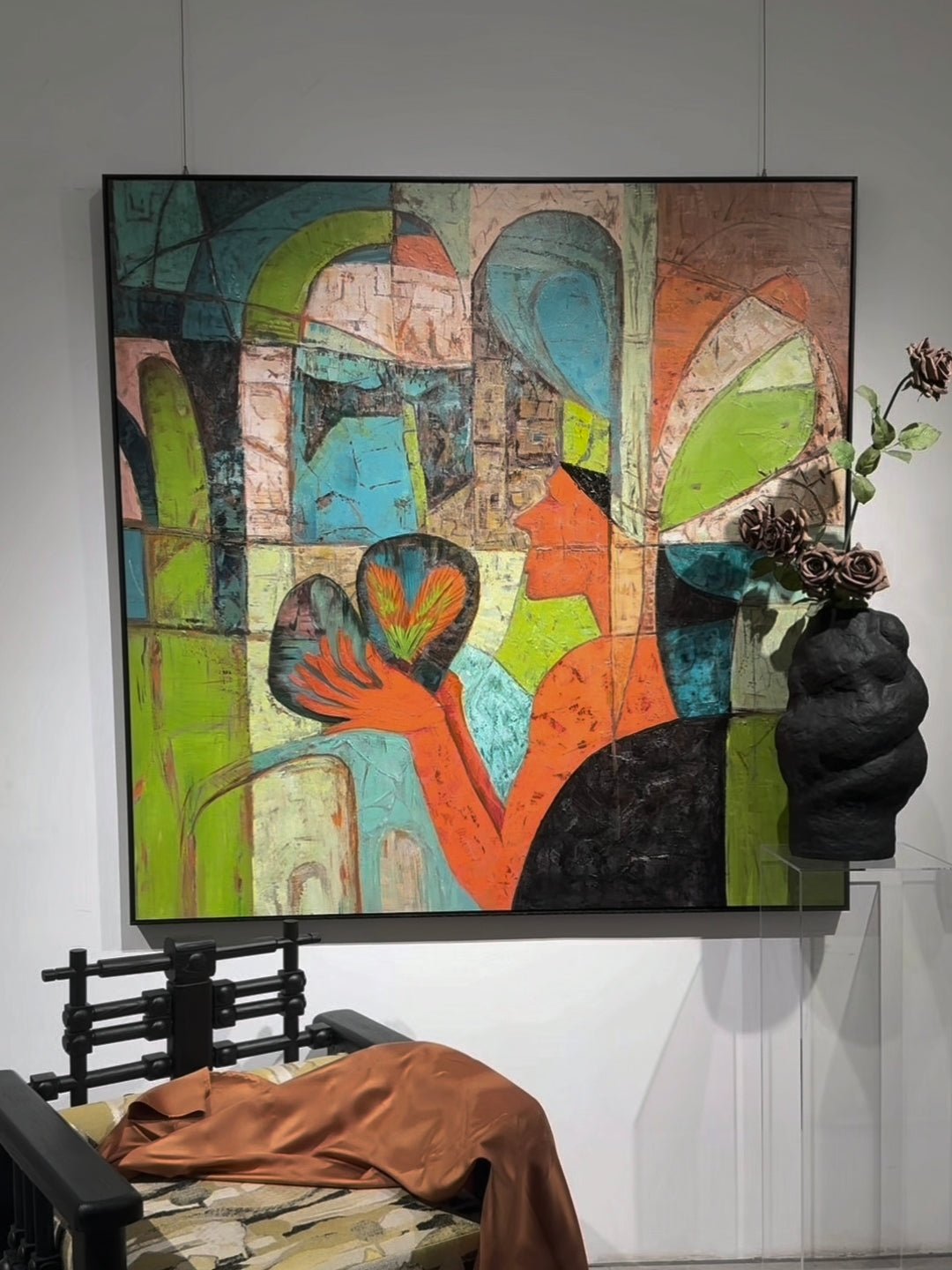 "Radiant Heart" Native American Woman Art | Inspirational Hand-Painted Wall Decor