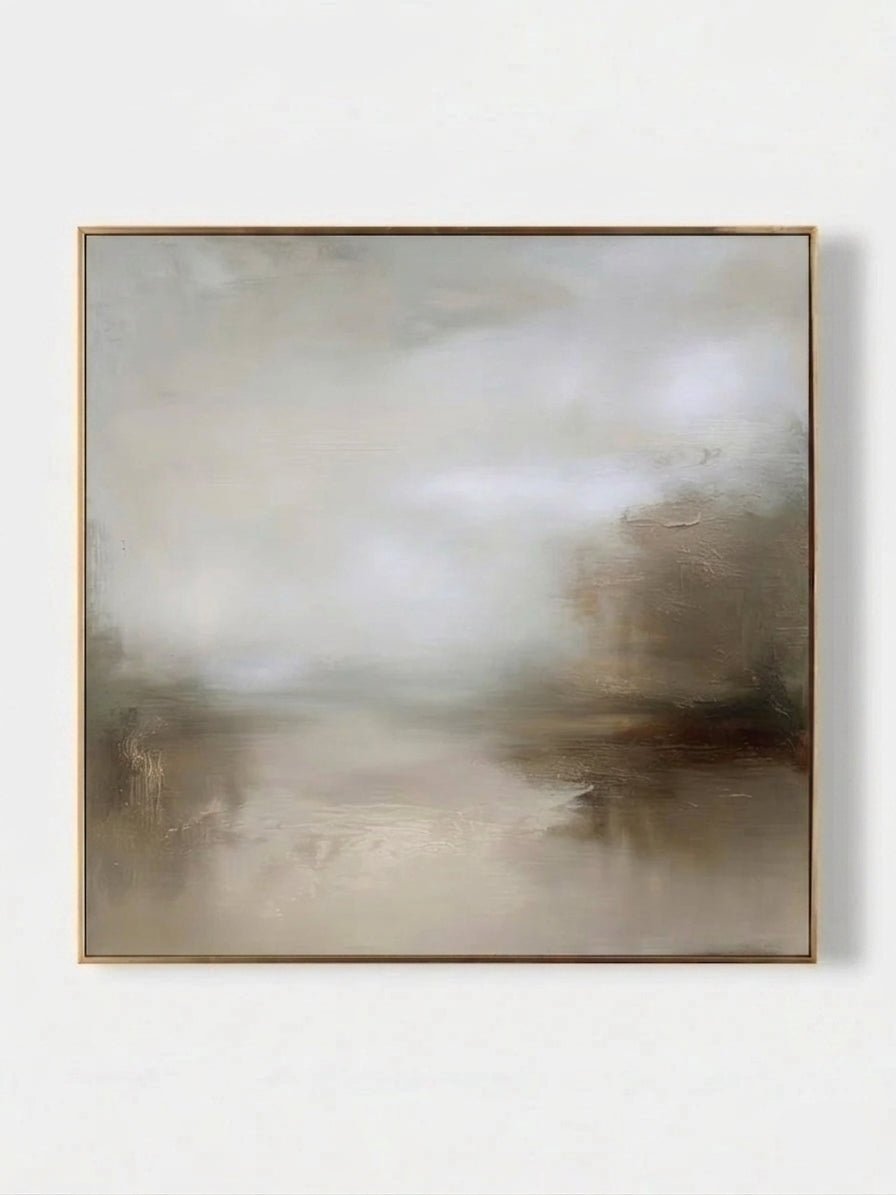 Original atmospheric abstract painting - meditative wall art for bedroom or calm space decor