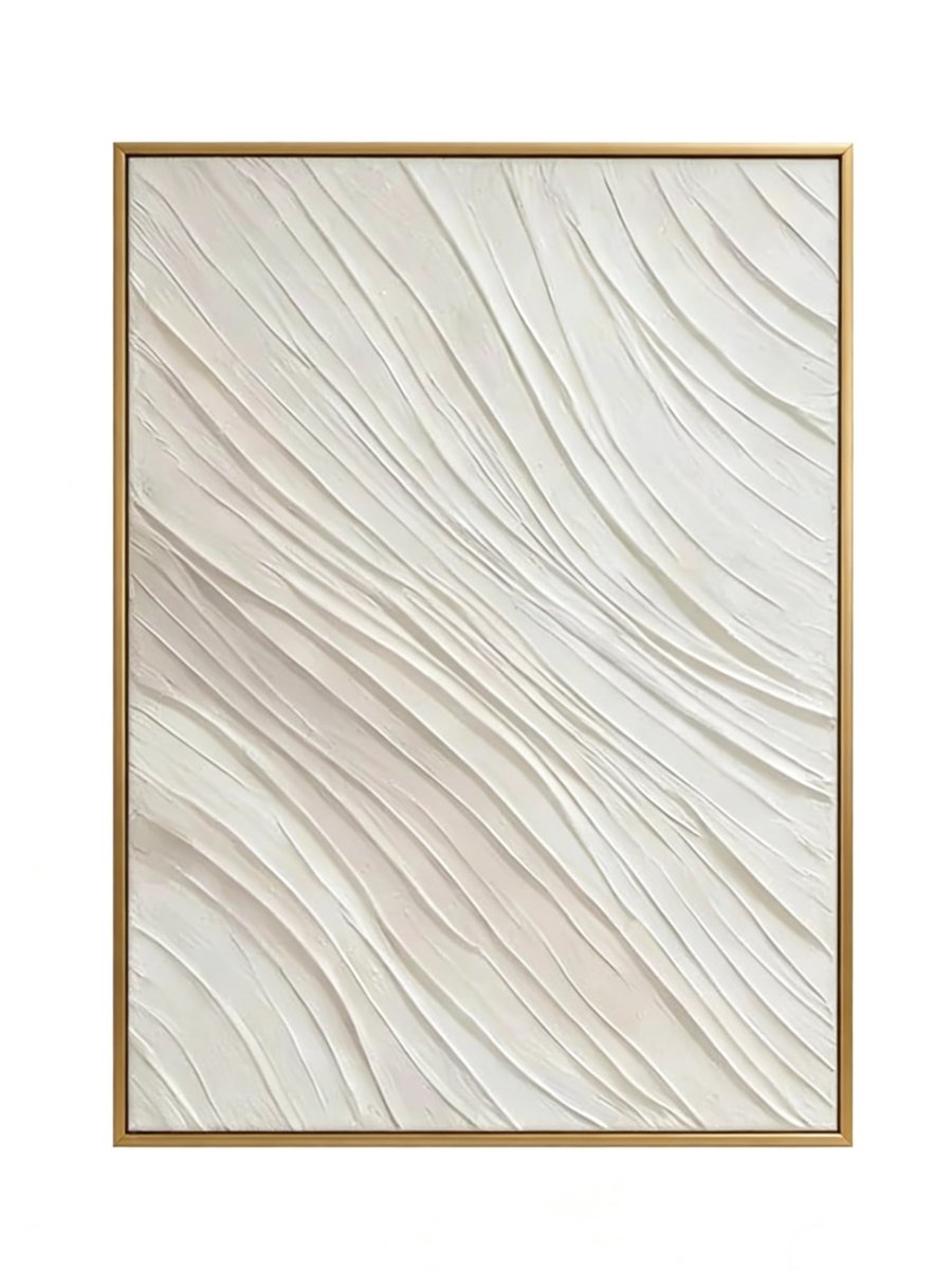 Hand-painted plaster texture abstract painting on solid color background, modern wall art for living room