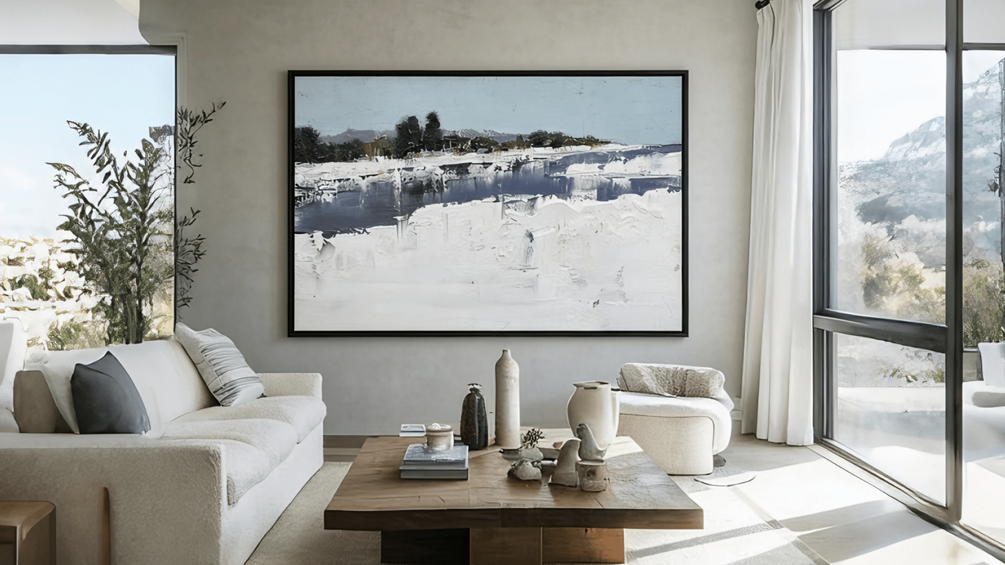 2026 Winter Wall Art Guide | Hand-Painted Decor for a Modern Home
