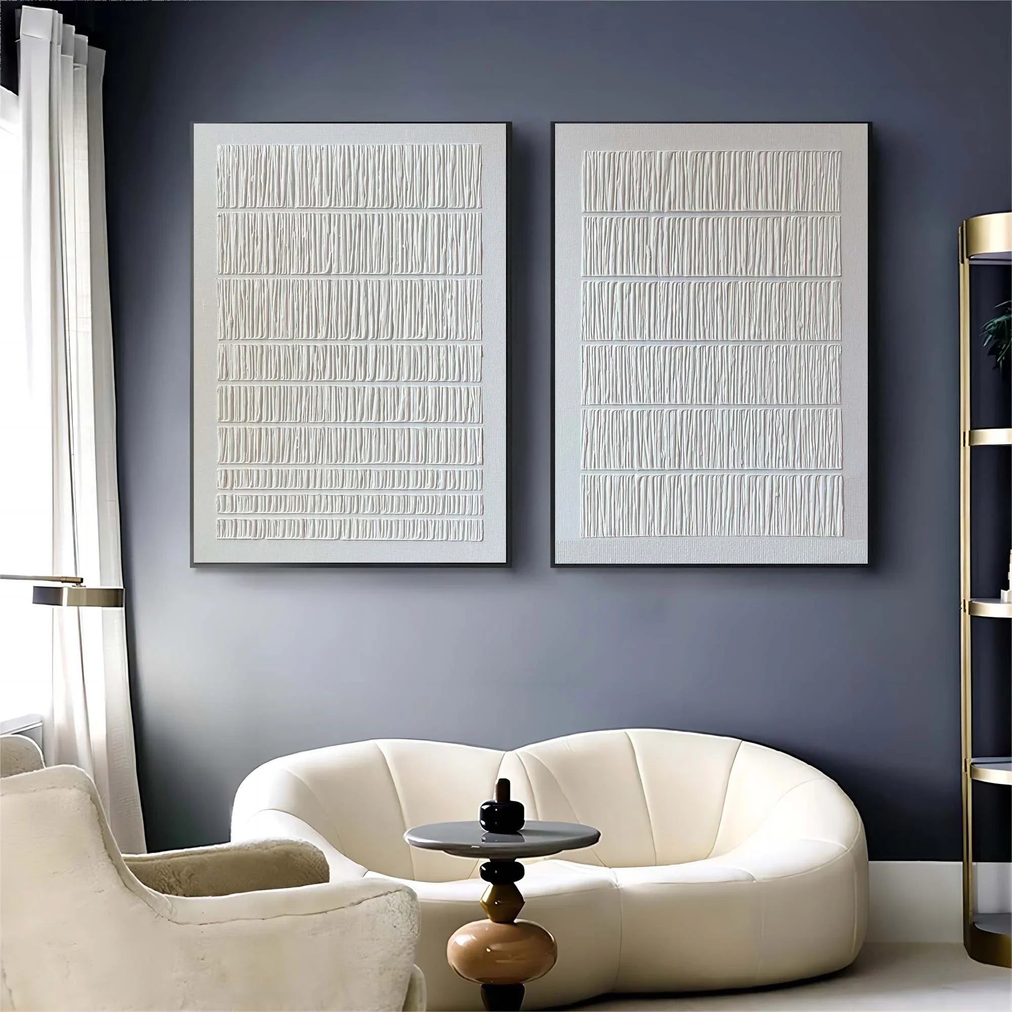 Hand-painted decorative painting set. Artistically designed to ensure perfect harmony in color, theme, and composition.