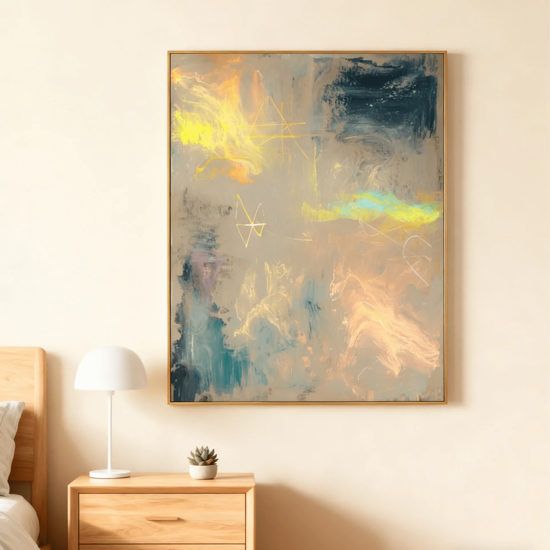 Vertical decorative paintings | Let the walls grow an upward artistic force