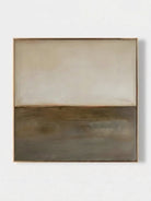 Original minimalist abstract painting-earth tone desert landscape , wabi-sabi wall art for bedroom or meditation room decor