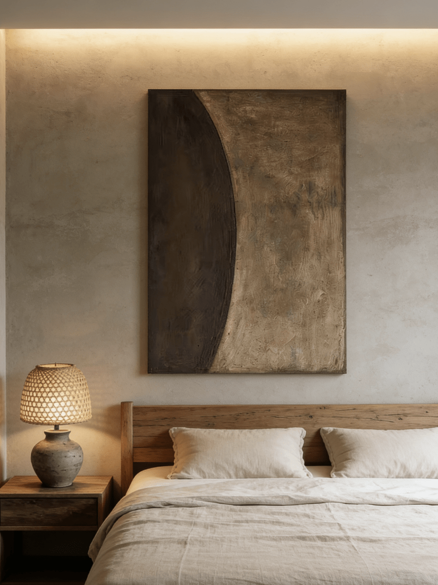 Original textured abstract painting - organic modern wall art for living room or studio decor