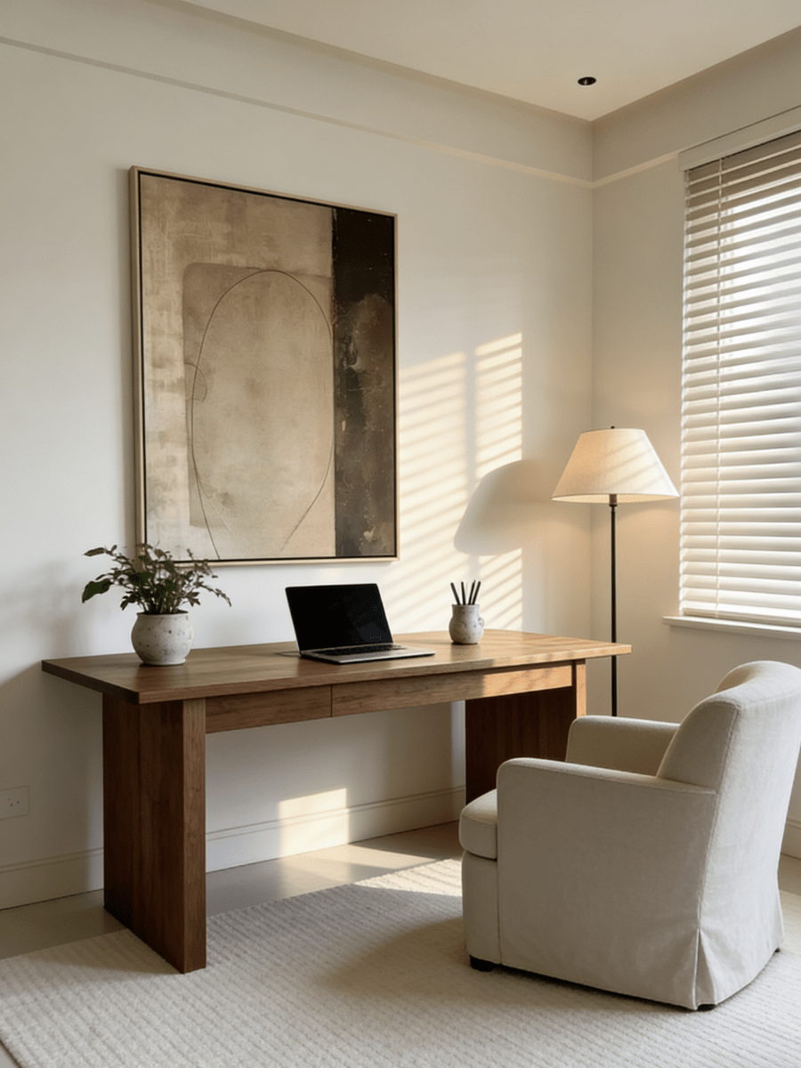 wabi-sabi wall art | Original mixed media abstract painting - organic wall art for living room or bedroom decor