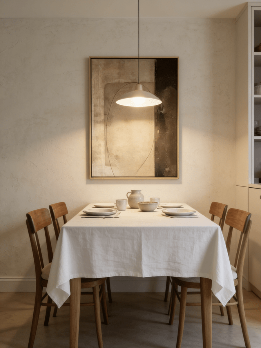 wabi-sabi wall art | Original mixed media abstract painting - organic wall art for living room or bedroom decor