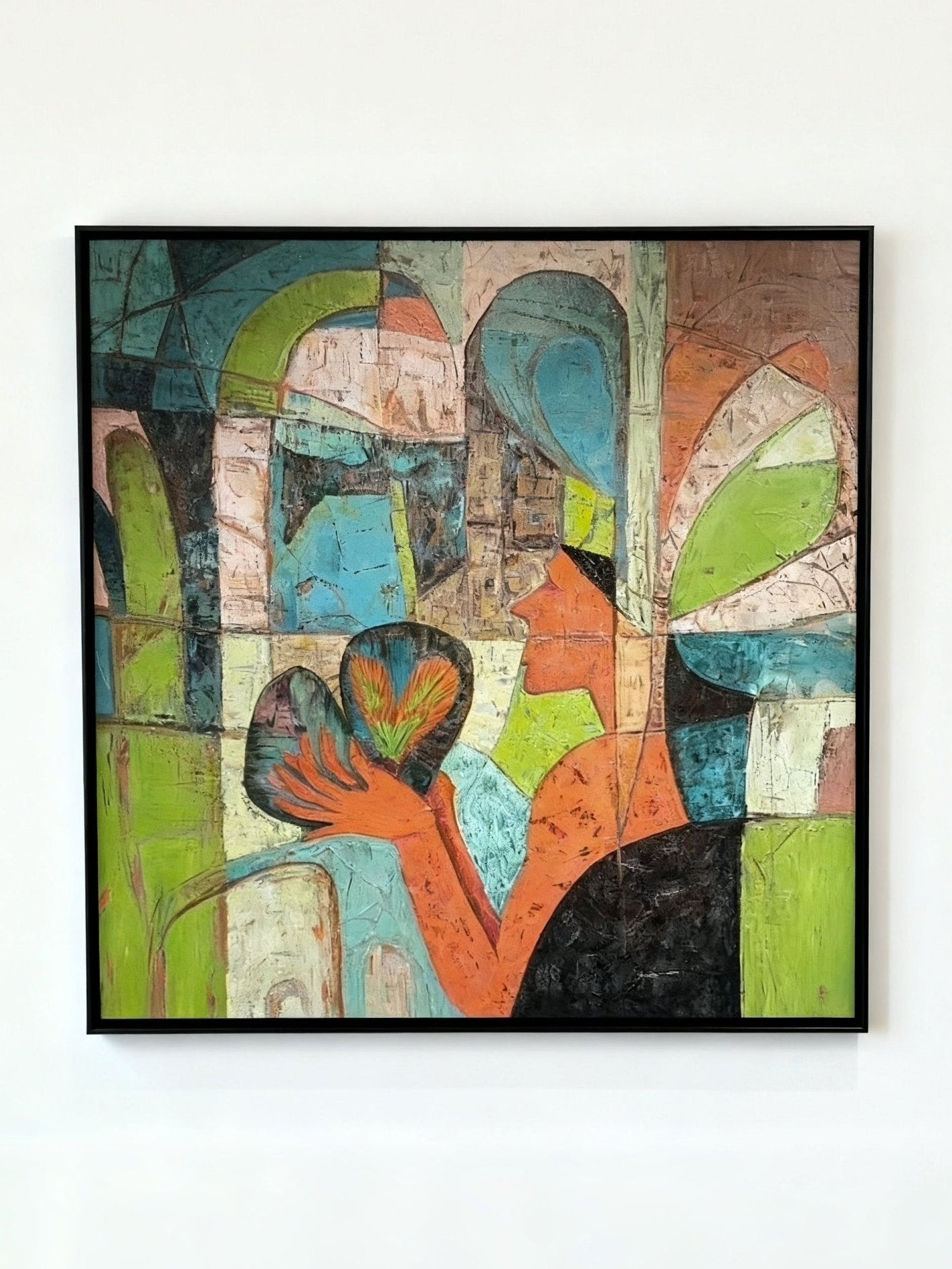 "Radiant Heart" Native American Woman Art | Inspirational Hand-Painted Wall Decor