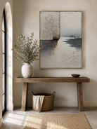 Neutral abstract landscape wall art for living room, bedroom and entryway decor