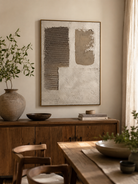 Hand painted earth tone canvas painting for living room, bedroom and entryway decor