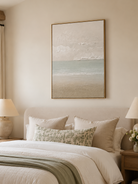 Textured coastal wall art for bedroom, living room and beach house decor