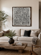 Architectural inspired monochrome wall art for modern interiors