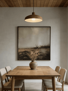 Original abstract landscape painting - textured earth tone artwork, wabi-sabi style wall art for living room or study decor