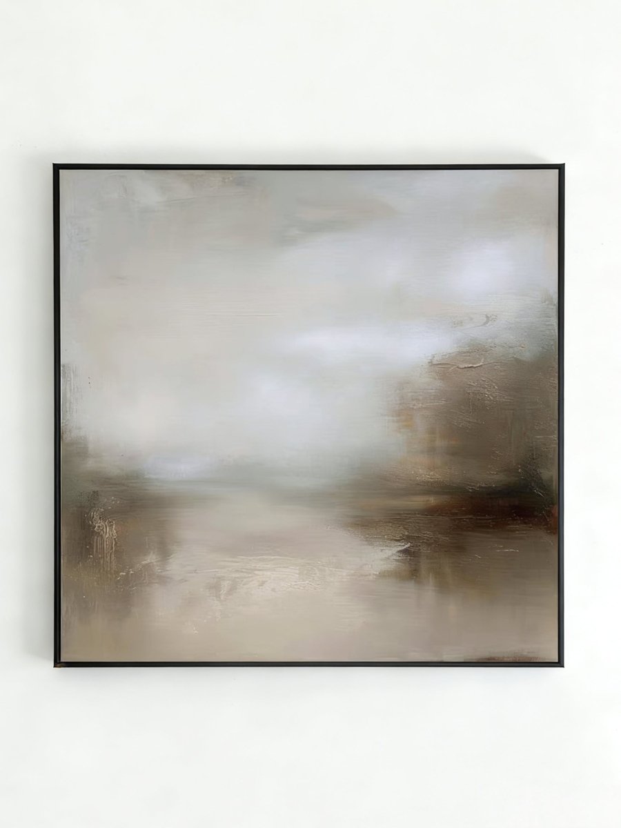Original atmospheric abstract painting -  meditative wall art for bedroom or calm space decor