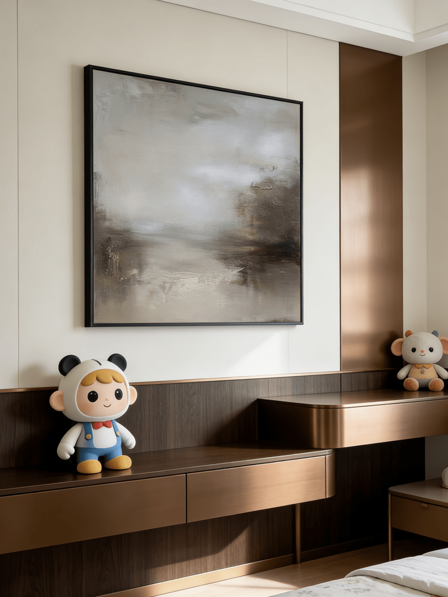 Original atmospheric abstract painting -  meditative wall art for bedroom or calm space decor