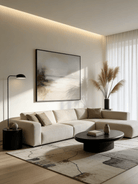 Original textured mist landscape painting - meditative wall art for bedroom or study decor