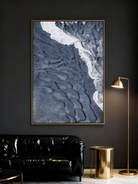 Textured Ocean Art | Hand-Painted Abstract Seascape | Coastal Wall Canvas | WABI