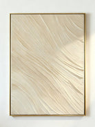 Hand-painted plaster texture abstract painting on solid color background, modern wall art for living room