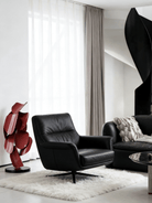 abstract red petal metal sculpture, 68cm tall vibrant crimson figurine for modern home floor or console decor