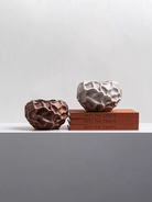 Walking Mushroom surreal sculpture  - whimsical resin art object for shelf or tabletop decor