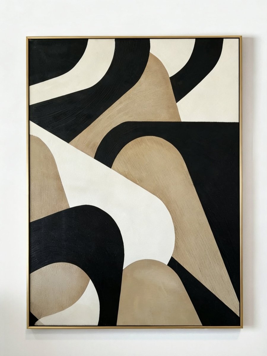 Original abstract earth tone painting– modern wall art for living room or meditation space decor